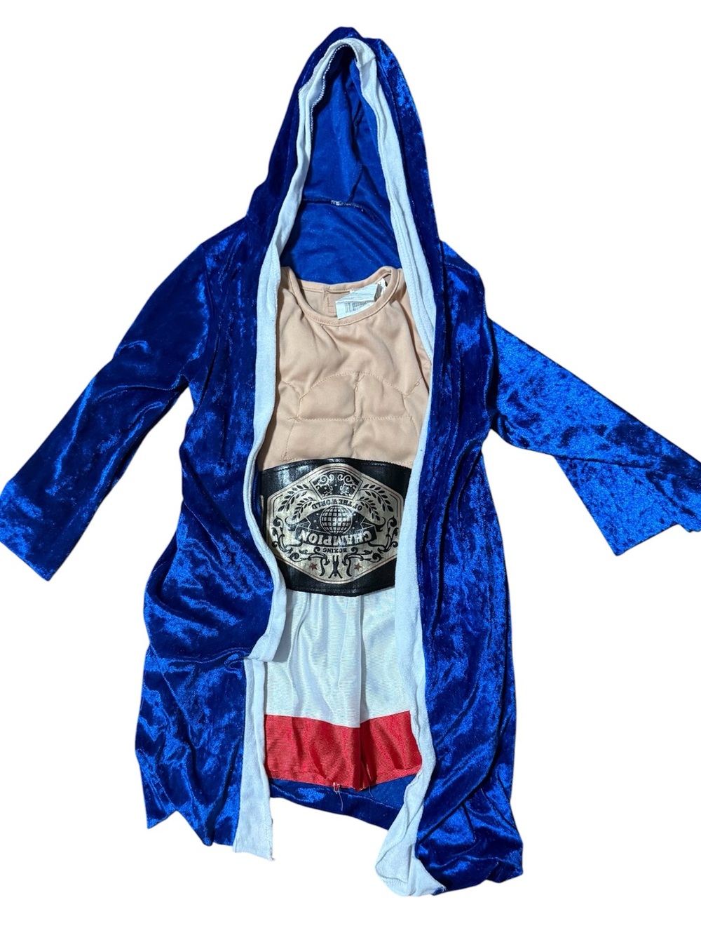 Royal Blue Boxer Costume Robe, with Championship Belt